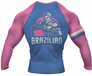 OEM personalizado impreso MMA Grappling Rash Guard hombres de compresión de manga larga Camiseta deportiva con logotipo personalizado - Product Image 6