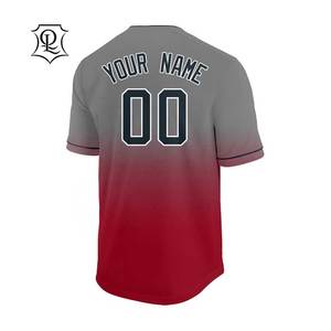Custom team logo design two buttons pullover baseball jersey <b>shirt</b> - Product Image 4