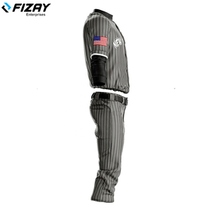 Vêtements de sport personnalisés respirants pour hommes de grande taille FIZAY ENTERPRISES uniformes d'équipe de baseball et de softball - Product Image 2