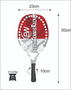 Raquettes de beach tennis sur mesure, raquettes de paddle/Padel, 100% fibre de verre, poignée en fibre de carbone, poids 320-340g, logos, combinaisons de couleurs - Product Image 4