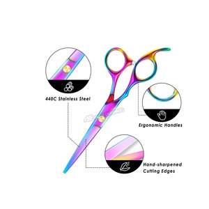 Professional Top High Quality Razor Blades Salon <b>Left</b> Handed Hair Cutting <b>Scissors</b> Barber Shears for <b>Left</b> <b>Hand</b> - Product Image 4