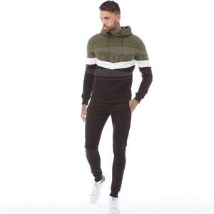 Survêtement en coton et polyester pour hommes, au prix de gros, vêtements de sport, ensembles de jogging pour hommes, vêtements d'hiver à la mode dans la rue, costume de jogging pour unisexe - Product Image 1