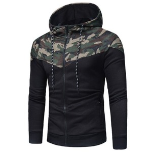Conjuntos de camuflaje estampados para hombre, chaqueta informal de retales para Fitness, chándal, ropa deportiva, sudadera, pantalones, traje, 2 uds. - Product Image 6