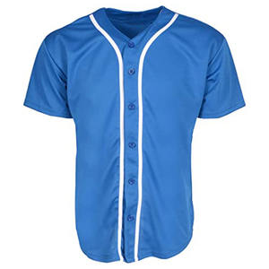 Maillot de baseball boutonné complet personnalisé pour hommes vêtements de sport respirants avec options de taille plus imprimé par sublimation - Product Image 2