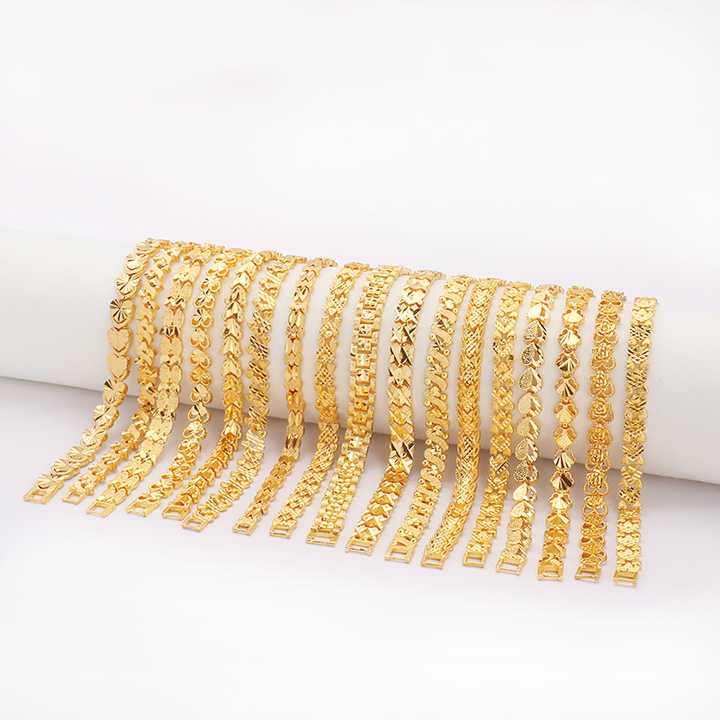 Bracciale Treccia - Oro giallo e Oro bianco - 18 carati - 22 Diamanti