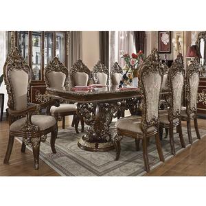 Majestic 11 Piece Formal King Style Dining Set Antique 10 Seater Dining Table Set <b>Vintage</b> Rectangular Dining Table & <b>Chairs</b> - Product Image 1