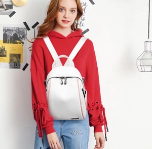 genuine pure leather <b>backpack</b> cross body female day pack shoulder bag high quality leather <b>backpack</b> for women - Product Image 4