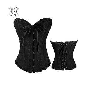 2023 moda mujer camiseta sin mangas Sexy encaje transparente Bodycon blusa corsé vestido transpirable Lycra Nylon arco remache venta al por mayor adultos - Product Image 5