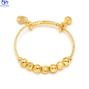 Jxx 24K oro bebé joyería gran oferta brazalete cumpleaños banquete niño Popular Push Pull pulseras venta al por mayor fábrica - Product Image 2