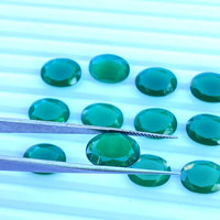 Pierres précieuses naturelles vertes Onyx et octogonales, accessoires pour la fabrication de bijoux à facettes, vente en gros, prix usine, haute qualité