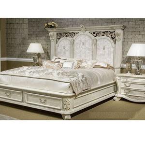 Mesitas de noche de cama de madera de teca moderna de estilo italiano, colección de muebles de dormitorio europeo Premium, tamaño personalizado, Color personalizado - Product Image 1