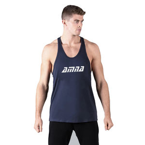 Camiseta sin mangas de entrenamiento para hombre, chaleco deportivo de secado rápido, Color gris - Product Image 2