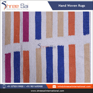 Proveedor principal de alfombras tejidas bordadas hechas a mano de material de algodón 100% personalizadas para compradores mayoristas - Product Image 5