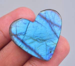 Beautiful Flash Labradorite <b>Heart</b> Gemstone <b>Heart</b> <b>Shape</b> Loose Gemstone - Product Image 4