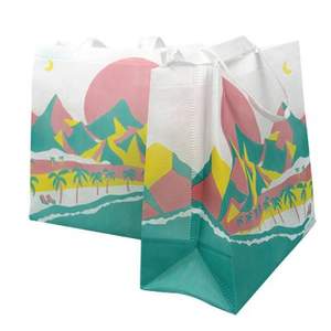 Sacs d'achat et d'affaires en PP non tissé, résistants aux chocs, thermosoudés, imprimés en gravure - Product Image 1