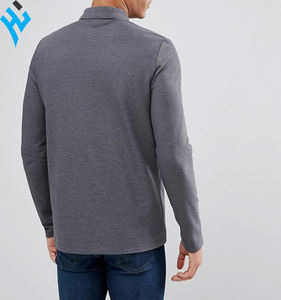 2025 Logotipo personalizado hombre Polo de Golf venta al por mayor diseño de cuello de secado rápido 100% algodón largo Selves Golf camiseta - Product Image 3