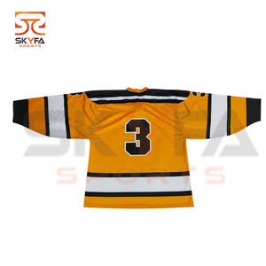 Camiseta de Hockey sobre hielo sublimada para hombre, 100% poliéster, a la moda, venta al por mayor - Product Image 4