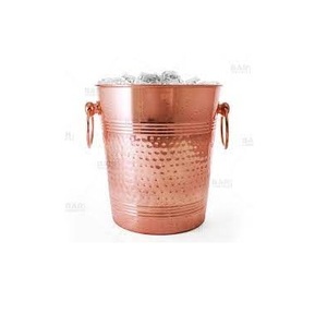 Cubo de hielo de cobre y acero inoxidable, contenedor de champán de diseño a la moda y a la moda - Product Image 3