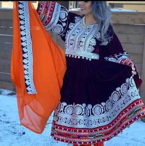 Robe ethnique vintage Banjara de qualité supérieure, robe traditionnelle de fête Kuchi pain/Pakistan, AJM - Product Image 5