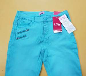Pantalones de Algodón Chino de Alta Calidad para Niñas, Estilo Casual de Verano, Cintura Elástica con Botones, Lote de Stock de Bangladesh - Product Image 1