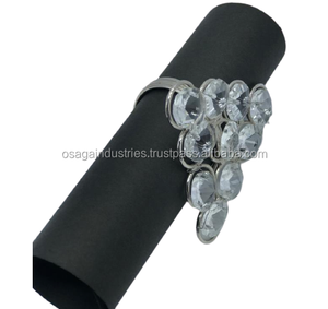 LUXURY DESIGNER <b>CRYSTAL</b> METAL DECORATIVE NAPKIN <b>RING</b> for YOUR HOME DECORATION WEDDING NAPKIN <b>RING</b> <b>CRYSTAL</b> - Product Image 1