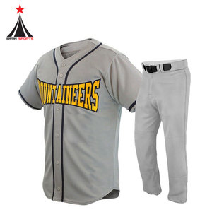 Meilleure vente d'uniformes de Baseball pour hommes, ensembles d'uniformes de Baseball bon prix - Product Image 4