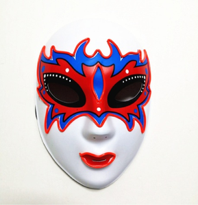 Masque Lumineux <span class=keywords><strong>Dali</strong></span>, Masque EL Halloween, Masque LED Effrayant pour Soirée Cosplay - Product Image 5