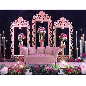 Gold <b>Frame</b> <b>Backdrop</b> for Reception Stage Christian Wedding Ceremony Gold <b>Frame</b> <b>Backdrop</b> South Asian Wedding Event Gold <b>Frames</b> - Product Image 1