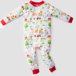 Vestido Informal con Estampado de Burbujas Maxi de Farm Boy, 100% Algodón, Certificado OEKO-TEX, Transpirable, con Mangas Abullonadas, para Niñas, Temporada de Primavera - Product Image 2