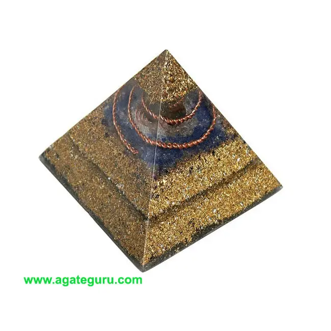 Золотая медь, новейшая Пирамида оргона, оптовая продажа, кристалл для исцеления Рейки и кристалла, лечебный камень