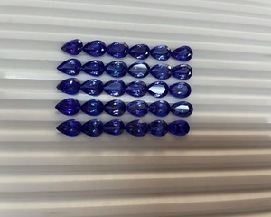 Fine Quality Calibrated Pear Cut Natural Tanzanite Loose <b>7</b>/9 Mm Gemstone Natural 58.00 Cts Tanzanite 100% Natural Color - Product Image 2