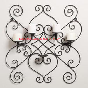 Applique murale tendance faite à la main métal et bois nouvel an applique décorative finition enduite de poudre personnalisée pour la décoration de Noël à la maison - Product Image 1