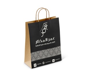 ถุงกระดาษสำหรับร้านขายของชำถุงกระดาษพิมพ์แบบกำหนดเองถุงกระดาษคราฟท์สีน้ำตาลสำหรับร้านขายของชำ - Product Image 4