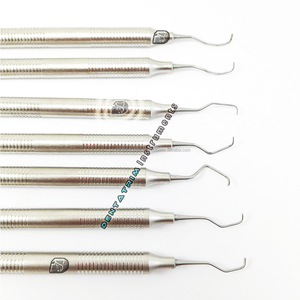 Dental Gracey Curuttes <span class=keywords><strong>Periodontal</strong></span> curetas Gracey servicio de OEM logotipo personalizado Dental <span class=keywords><strong>Periodontal</strong></span> instrumentos