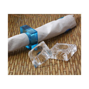 Anillo de Servilleta Acrílico Hecho a Mano al por Mayor, Accesorio Decorativo Moderno para Mesa, Ideal para Bodas, Hoteles y Eventos, Exportación - Product Image 1