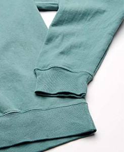 Sweat-shirt d'hiver oversize pour homme, doublé en flanelle à carreaux, 100% coton, sans capuche, échantillon gratuit, broderie personnalisée, impression de logo, OEM Plus - Product Image 6