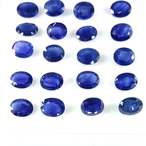 Piedra preciosa suelta ovalada de zafiro azul Natural de calidad fina 6x8 para la fabricación de joyas, Material de diamante y rubí, forma de pera, precio de fábrica - Product Image 3