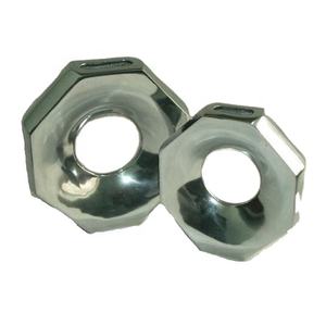 Jarrón de Mesa Hexagonal Moderno, Jarrón de Aluminio Fundido con Pulido Espejo, Disponible en Acabado Mate, Jarrón Metálico para Sala de Estar, Decoración del Hogar - Product Image 1