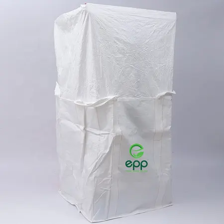 Çin'de yapılan sıcak satış Vietnam güçlü 1/2 ton ve 1 tonluk boru şeklindeki plastik torba tarım PP kare antistatik fibc çanta