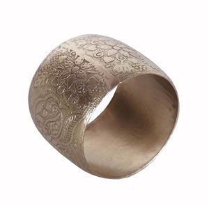 Rond de serviette de concepteur en métal pour la partie caractéristique stockée - Product Image 4