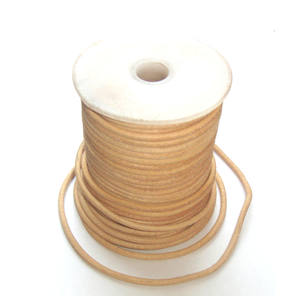 Cordons en cuir naturel de haute qualité garantie, 2mm, colliers ronds, cuir de haute qualité pour hommes - Product Image 1