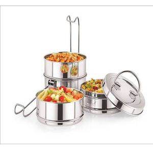 Biểu Tượng Tùy Chỉnh In Văn Phòng Khách Sạn Dành Cho Người Lớn Thép Không Gỉ Clip Đồng Bằng Tiffin Ăn Trưa Văn Phòng Dã Ngoại Ngăn Với Khóa Clip - Product Image 5