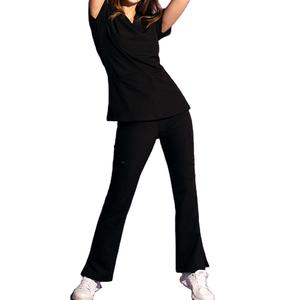 Uniforme Médico Ecológico de Talla Grande, Conjunto de Uniforme Tejido, Colores al por Mayor, Estilo de Uniforme para Enfermeras y Médicos de Hospital para Mujer - Product Image 1