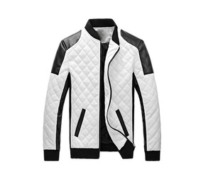 แจ็คเก็ตหนังแกะแท้สำหรับผู้ชายสีดำ - Product Image 6