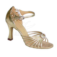Sepatu Dansa Latin Ballroom Salsa Modern Wanita Profesional - Nyaman BAIFA ENTERPRISES BE-10022 Lapisan Kulit Asli Suede
