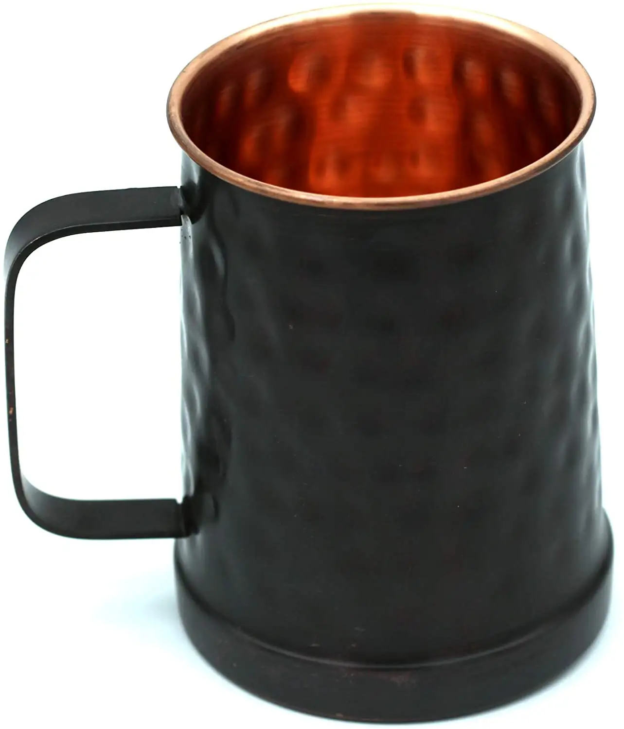 King แก้วมักทำจากทองแดงบริสุทธิ์,แก้วมักสำหรับแก้วมอสโกจุได้520มล. แก้วขนาดมหึมา2ใบสีดำ