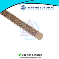 Lime à sabots de cheval GOLDEN de 14 pouces, modèle GSIB-100276, personnalisable, à prix réduit, instrument vétérinaire pour l'entretien des sabots.