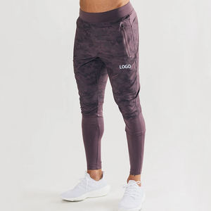 Blue Premium Jogger Tapered Fit Men's Gym Fitness Wear Pantalon de survêtement en toile camouflage personnalisé avec taille haute Style décontracté - Product Image 6