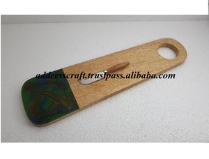 100% bloc à découper en bois de manguier naturel planche à découper multifonctionnelle maison cuisine hôtel personnalisé planche à fromage de Style écologique - Product Image 3