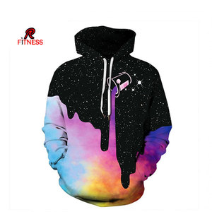 Sudadera con Capucha para Hombre, Invierno, Tejido Grueso, Impresión Digital, Logotipo Personalizado, Bolsillo Canguro, con Forro Polar - Product Image 1